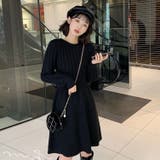ブラック | ニットワンピース レディース トップス | NinaetLina