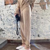 ケーブルニットパンツ テーパードパンツ レディース | NinaetLina | 詳細画像6