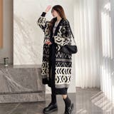 ロングニットカーディガン レディース 体型カバー | NinaetLina | 詳細画像5