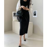 袖切り替えワンピース レディース ロングワンピース | NinaetLina | 詳細画像6