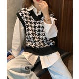 柄プルオーバーベスト レディース プルオーバー | NinaetLina | 詳細画像3