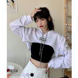 ショート丈プルパーカー 韓国ストリート 韓国 | NinaetLina | 詳細画像1