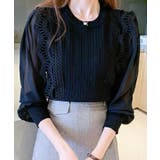 シアーアーム切り替えブラウス レディース トップス | NinaetLina | 詳細画像3