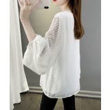 シアーVネックバルーンスリーブブラウス | NinaetLina | 詳細画像6