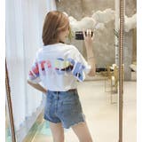 ホワイト | バックプリント半袖カットソー カットソー 半袖 | NinaetLina