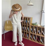 ノースリーブワイドパンツセットアップ レディース セットアップ | NinaetLina | 詳細画像7