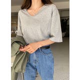 Vネック半袖カットソー レディース トップス | NinaetLina | 詳細画像6