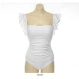 フリル背中開きモノキニワンピース 水着 韓国ファッション | NinaetLina | 詳細画像12