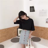 バックオープンショート丈Tシャツ | NinaetLina | 詳細画像7
