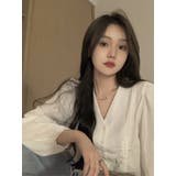 シャーリング長袖ブラウス レディース 長袖 | NinaetLina | 詳細画像7