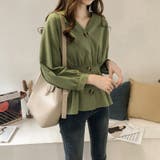 スエード地長袖ブラウス レディース 長袖 | NinaetLina | 詳細画像3