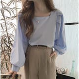 スクエアネック長袖ブラウス レディース トップス | NinaetLina | 詳細画像6