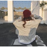 ボーダー裾フェイクレイヤード長袖カットソー レディース トップス | NinaetLina | 詳細画像8