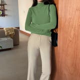 起毛スムース長袖カットソー レディース トップス | NinaetLina | 詳細画像3