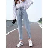 ライトブルー | テーパードデニムパンツ レディース デニム | NinaetLina