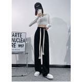 ミニ裏毛スエットストレートパンツ レディース ボトムス | NinaetLina | 詳細画像4 