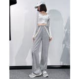 ミニ裏毛スエットストレートパンツ レディース ボトムス | NinaetLina | 詳細画像7 