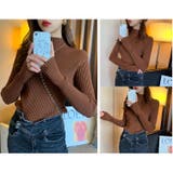 プチハイネックリブニットソー レディース トップス | NinaetLina | 詳細画像6