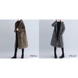 フード付き千鳥柄チェスターコート レディース アウター | NinaetLina | 詳細画像2