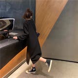 リブニット長袖ワンピース レディース トップス | NinaetLina | 詳細画像6