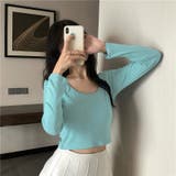 クロップド丈長袖カットソー レディース トップス | NinaetLina | 詳細画像8