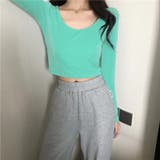 クロップド丈長袖カットソー レディース トップス | NinaetLina | 詳細画像9