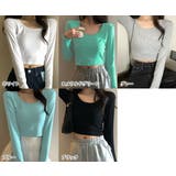 クロップド丈長袖カットソー レディース トップス | NinaetLina | 詳細画像2