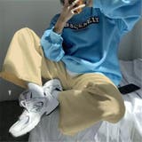 裏地フリースコーデュロイセミワイドパンツ レディース ボトムス | NinaetLina | 詳細画像3