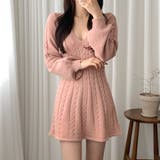 ケーブルタイトニットワンピース レディース ケーブル編み | NinaetLina | 詳細画像4
