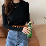 裏フリースボアリブニット レディース トップス | NinaetLina | 詳細画像7