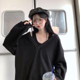 インナータンクトップ付きVネックカットソー レディース トップス | NinaetLina | 詳細画像8