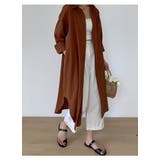 ブラウン | ロングシャツワンピース レディース トップス | NinaetLina