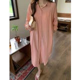 ピンク | ロングシャツワンピース レディース トップス | NinaetLina