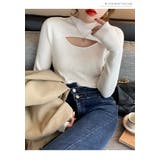 ホワイト | リブニットソー レディース トップス | NinaetLina