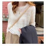 シアーショート丈ニット レディース トップス | NinaetLina | 詳細画像4