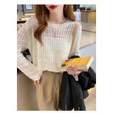 シアーショート丈ニット レディース トップス | NinaetLina | 詳細画像5