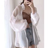 シアーシャツブラウス カーディガン 夏 | NinaetLina | 詳細画像1