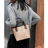 ピンクベージュ | バケツバッグ PUレザー ハンドバッグ | NinaetLina