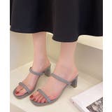 グレー | スクエアミュール サンダル レディース | NinaetLina