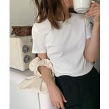 ホワイト | ショート丈tシャツ へそ出し 8色 | NinaetLina
