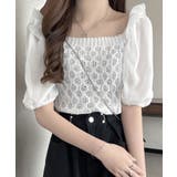 シャツブラウス スクエアネック レディース | NinaetLina | 詳細画像1