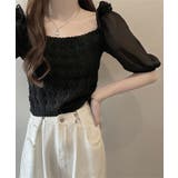 シャツブラウス スクエアネック レディース | NinaetLina | 詳細画像3