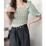 シャツブラウス スクエアネック レディース | NinaetLina | 詳細画像8