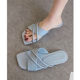 ブルー | フラットサンダル 美脚 スリッパ | NinaetLina