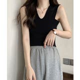 タンクトップ ショート丈 サマーニット | NinaetLina | 詳細画像1