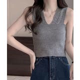 タンクトップ ショート丈 サマーニット | NinaetLina | 詳細画像4