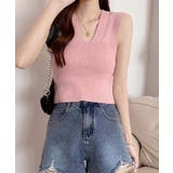 ピンク | タンクトップ ショート丈 サマーニット | NinaetLina