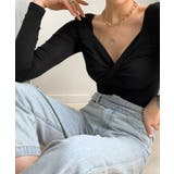 Vネック カットソー 着やせ | NinaetLina | 詳細画像3