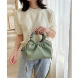 グリーン | ギャザーバッグ レディース ショルダーバッグ | NinaetLina