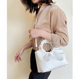 ホワイト | ギャザーバッグ レディース ショルダーバッグ | NinaetLina